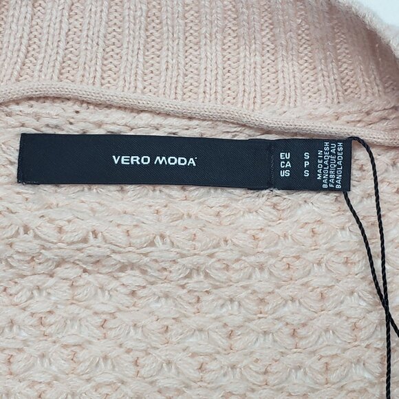 Vero Moda Open Front Cardigan Sweater Womens Small in Sepia Rose Cottagecore NWT - Picture 3 of 16